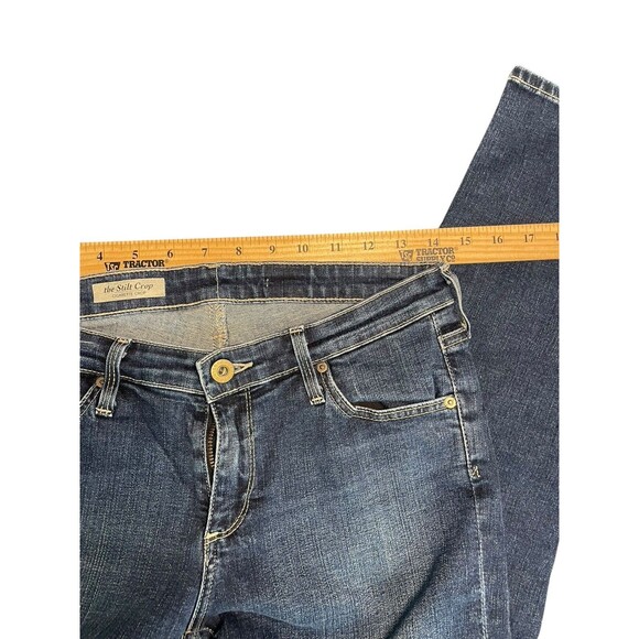 Adriano Goldschmied Jeans Capris Womens 28 28x24 Stilt Crop Cigarette Blue USA - Picture 8 of 13